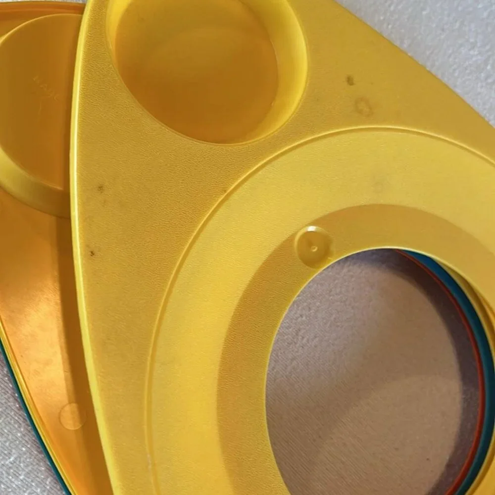 Vintage Better Maid Plastic Paper‎ Plate & Cup Holders Set of 5 MCM BBQ Party